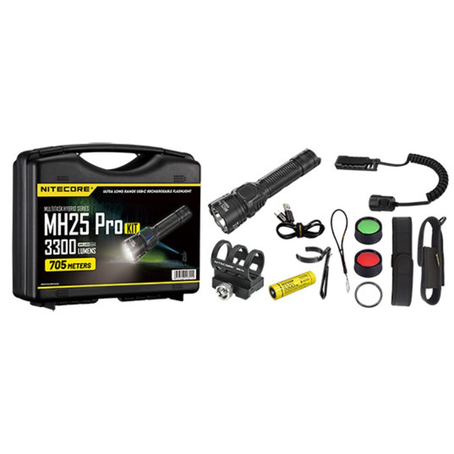 Kit Lampe torche Multitask Hybrid 25PRO - 3300Lm - NITECORE