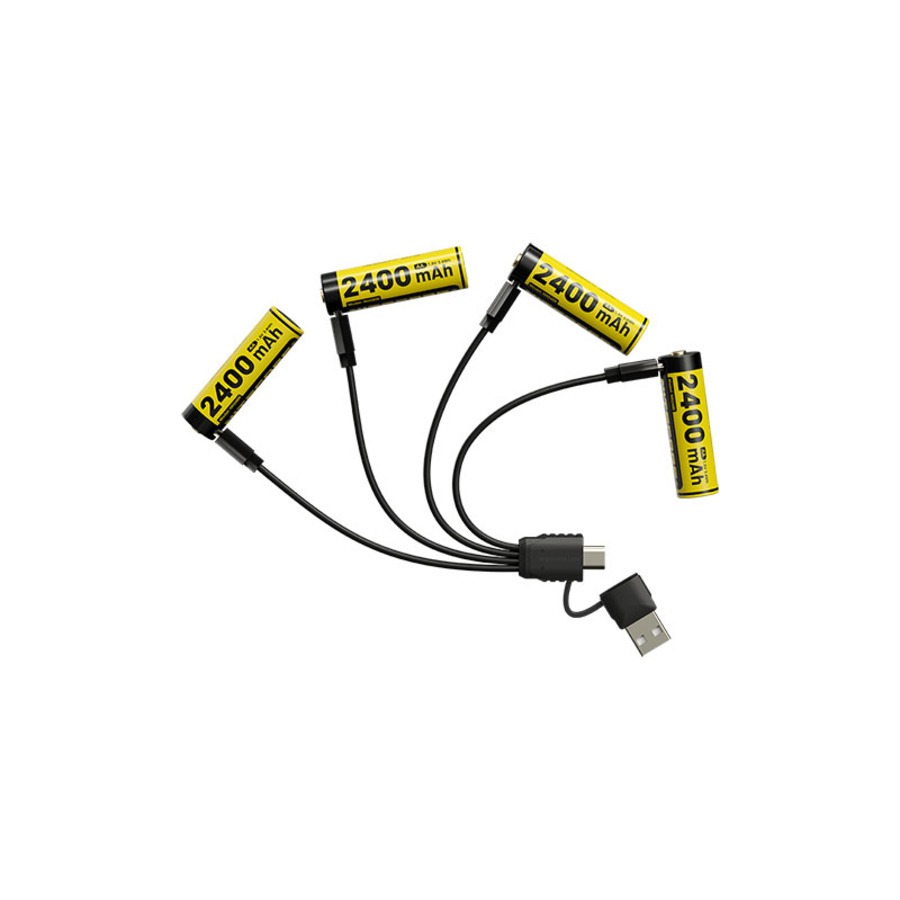 Pack 4x Batteries (AA) NH2400 - NITECORE